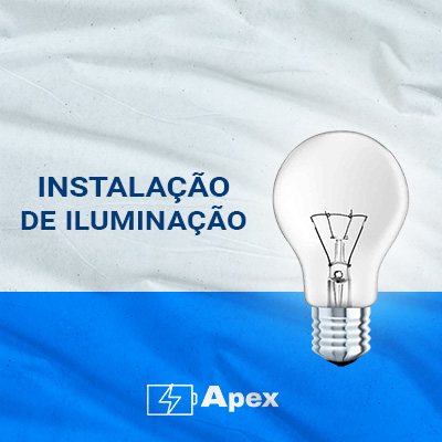 Instalação de iluminação