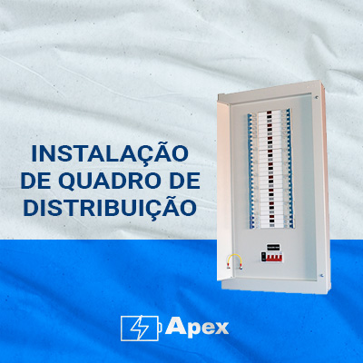 Instalação de quadro de distribuição
