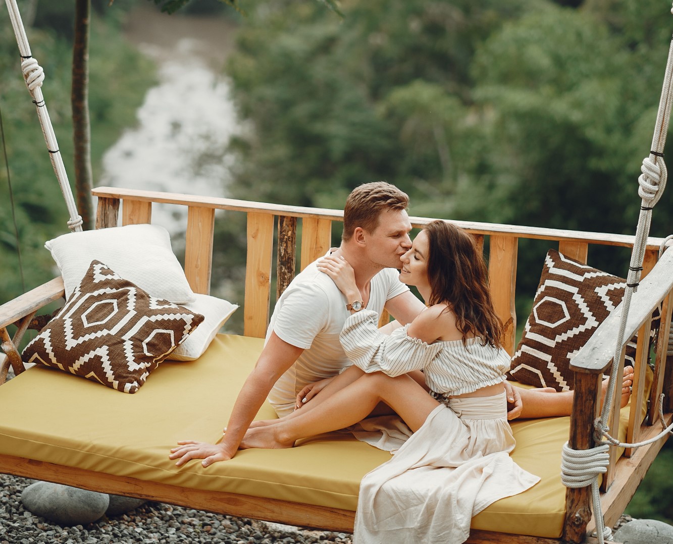 Casal sentados